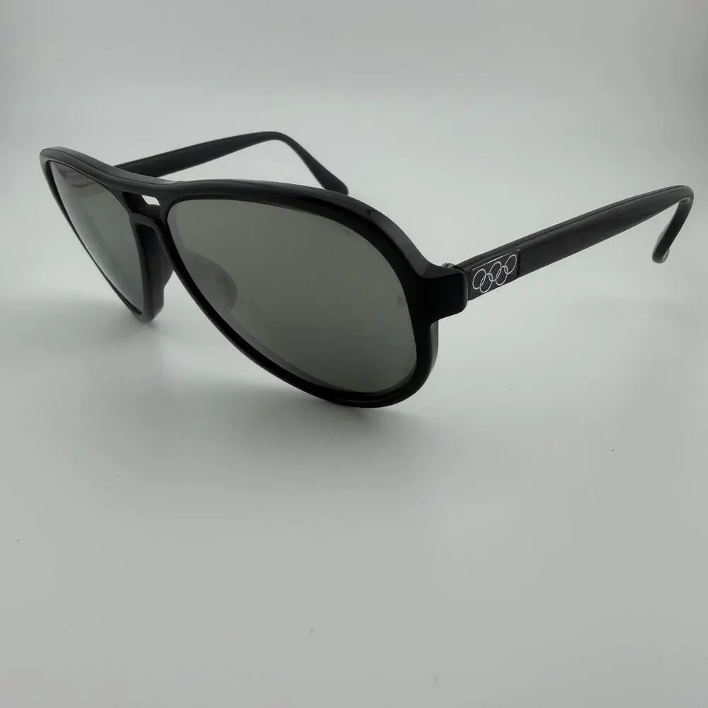 Vintage B&L Ray-Ban Vagabond Olympic Sunglasses Black USA Mirrored Lens Rare